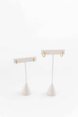 LINNY CO | Huggie Earrings - Scarlett Hoop Gold 12mm CZ