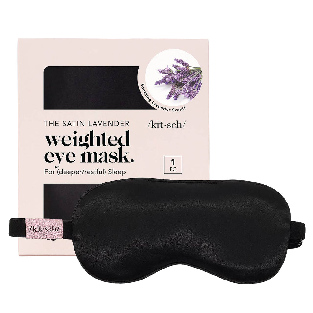 KITSCH | Lavender Scented Satin Weighted Eye Mask