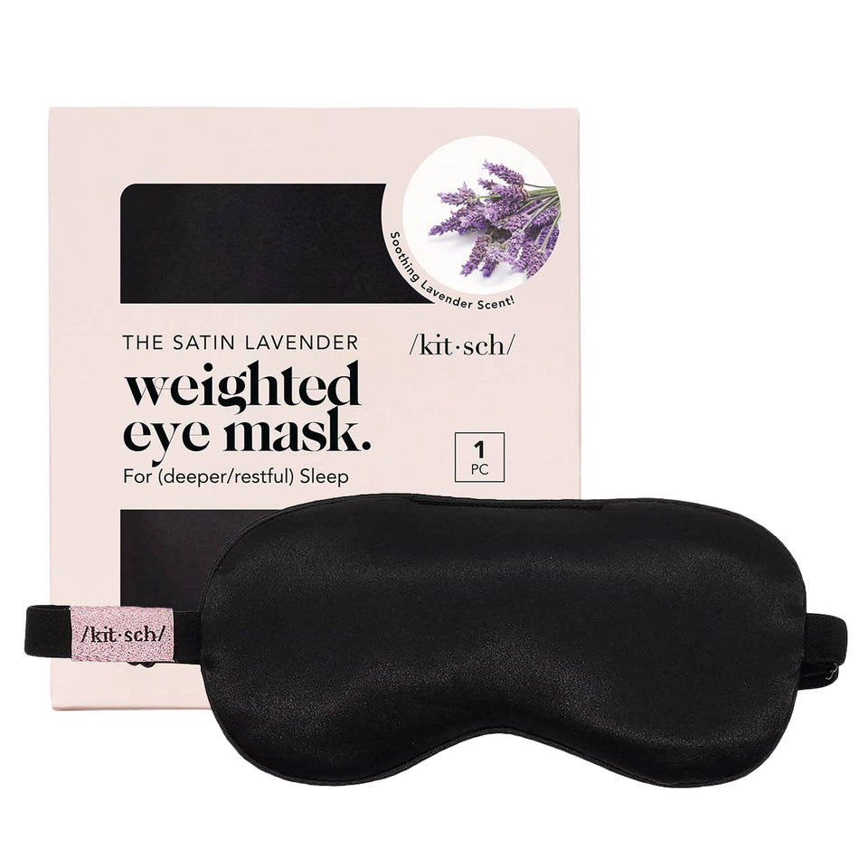 KITSCH | Lavender Scented Satin Weighted Eye Mask