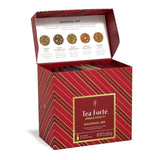 Tea Forte Warming Joy Single Steeps holiday tea collection box with 15 loose tea pouches