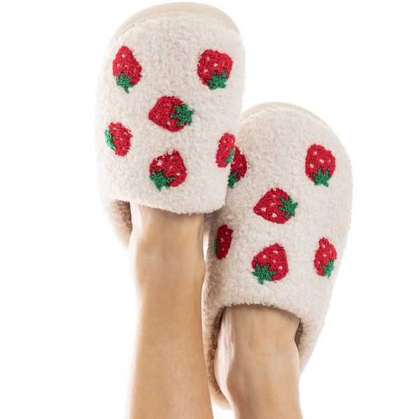 KATYDID-Strawberry-Fuzzy-Slippers