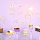 TOPS MALIBU | Big Golden Number Sparkler Candle Wand (Singles)