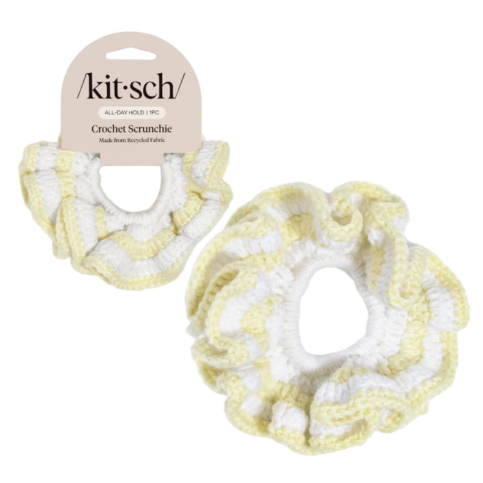 KITSCH | Crochet Scrunchie - Butter Yellow