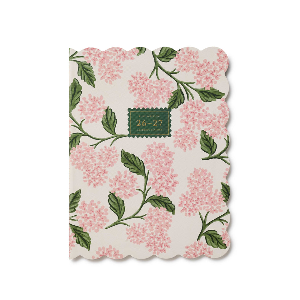 Floral patterned product with a green label on a white background