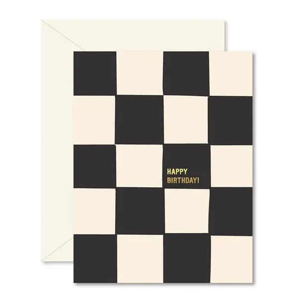 GINGER P DESIGNS | Chessboard Birthday Card