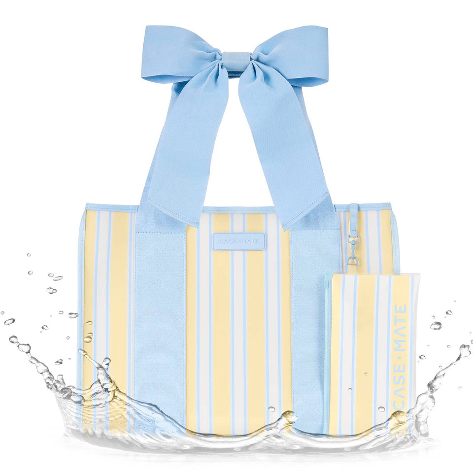 Case-Mate | Cabana Stripe Bow Jelly Tote Bag