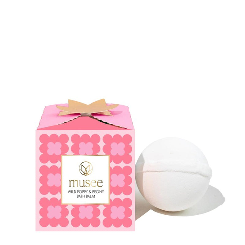 MUSEE BATH-Wild-Poppy-&-Peony-Bath-Bomb