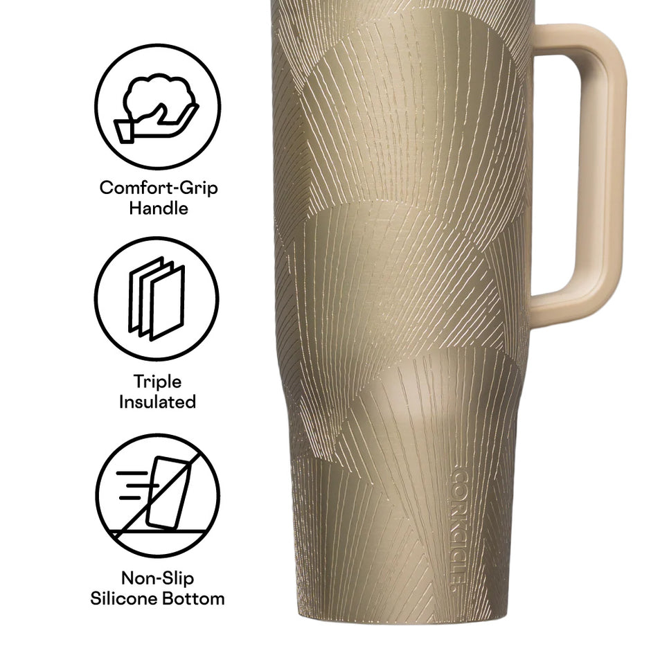 Corkcicle 40oz Cruiser Champagne Dreams angle C
