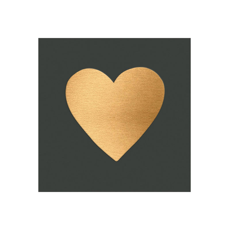 FRANKIE & CLAUDE | Decorative Matchbox – Embossed Gold Heart Design