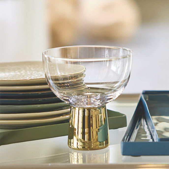 SANTA BARBARA DESIGN STUDIO | Gold-Plated Modern Champagne Coupe