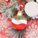 Spongellé Cheer Sugar Fig Holiday Ornament body wash infused buffer hanging among holiday decorations