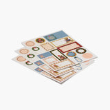 Rifle Paper Co. Beary Christmas sticker and label sheet set with holiday designs on white background