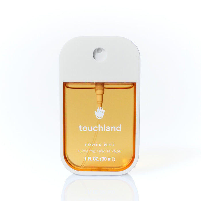 Touchland Power Mist hydrating hand sanitizer in Spiced Pumpkin-Tini flavor, 1 fl oz bottle