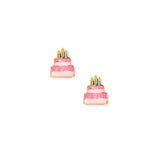 LINNY CO | Screwback Stud Earrings - Birthday Cake