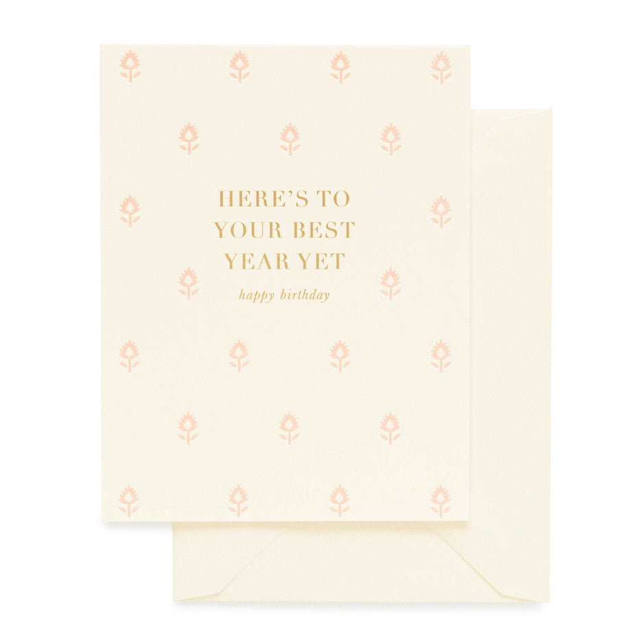 SUGAR PAPER | Best Year Yet Birthday Card