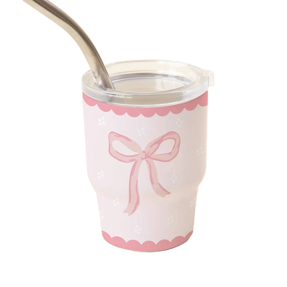 THE DARLING EFFECT | Pink Bow Tiny Tumbler (2oz)