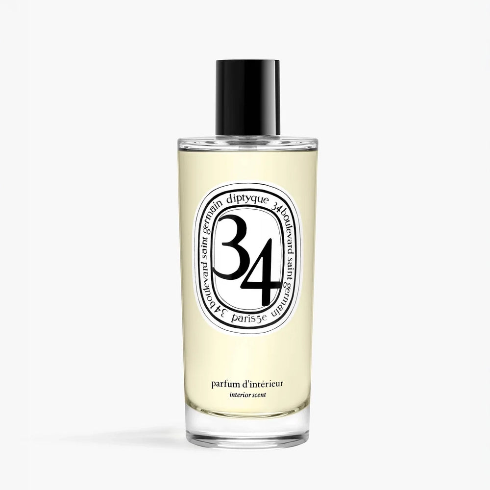 Diptyque 34 Boulevard Saint Germain Room Spray 150ml bottle with oval 34 label