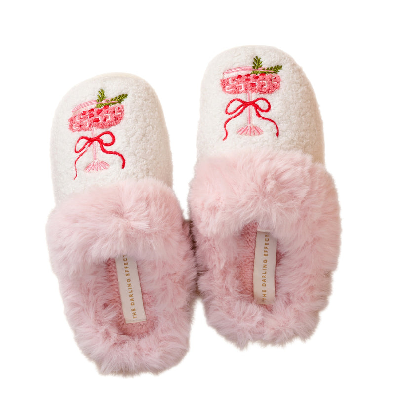 THE DARLING EFFECT | Dreamy Daze Slippers - Cranberry Cosmo