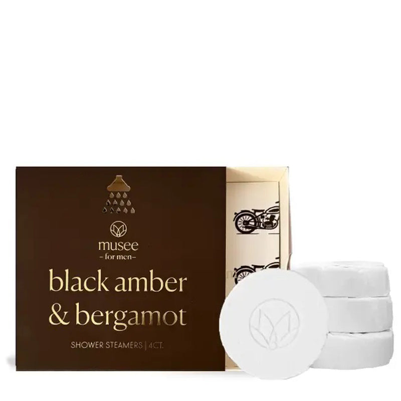 MUSEE BATH | Black Amber & Bergamot Shower Steamers