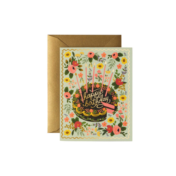 RIFLE PAPER CO. | Floral Cake Birthday Card