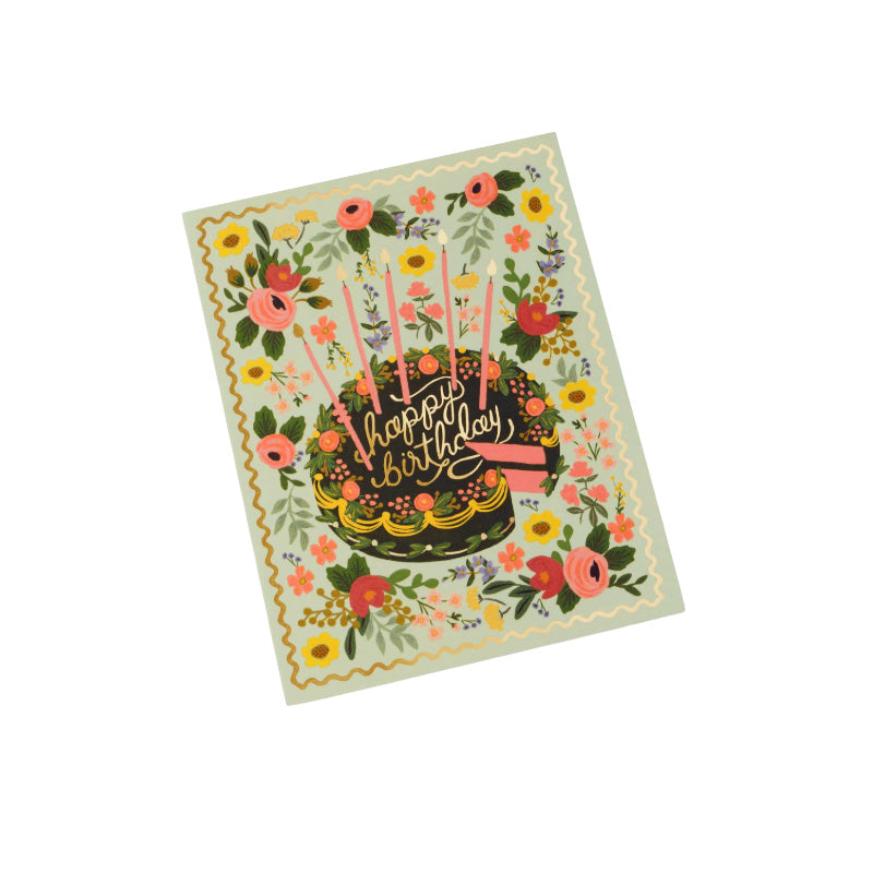 RIFLE PAPER CO. | Floral Cake Birthday Card