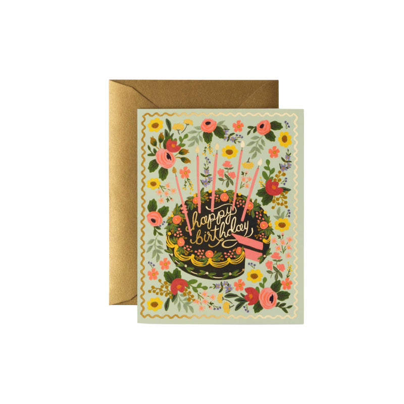 RIFLE PAPER CO. | Floral Cake Birthday Card