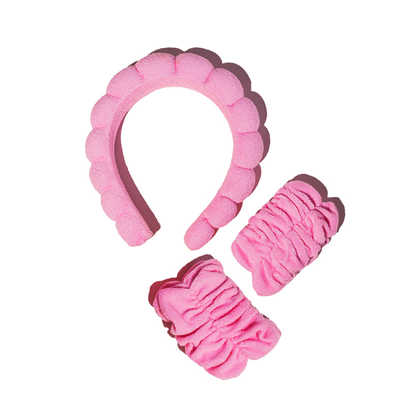 musee-headband-and-wristband-set-hot-pink
