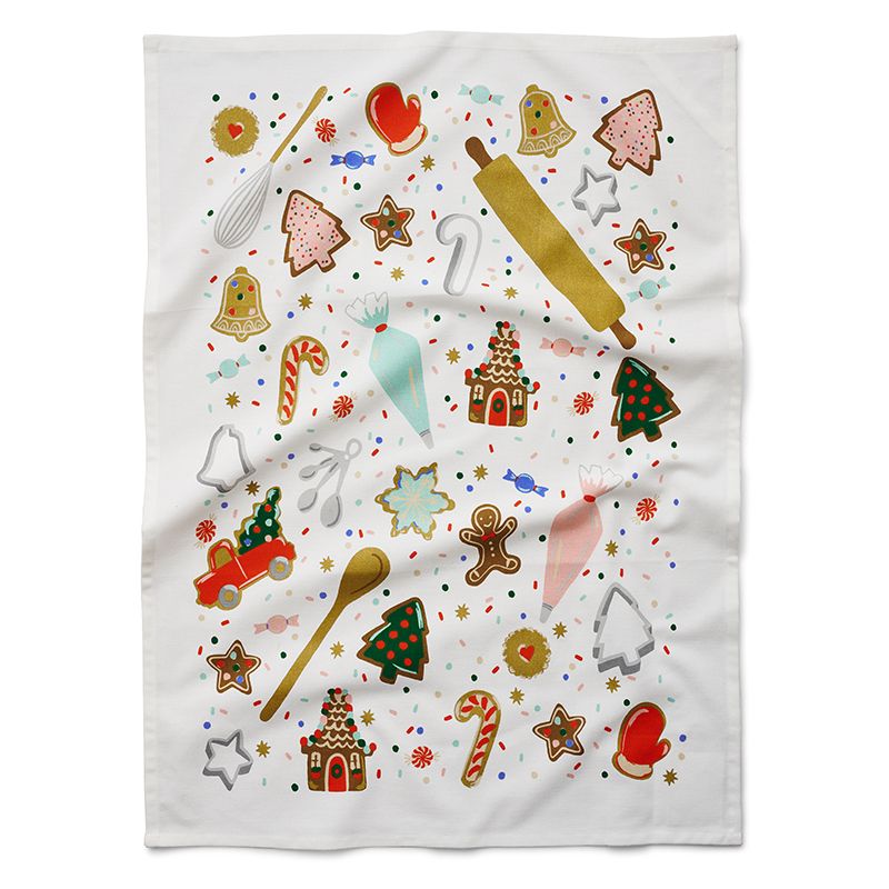 rifle-paper-co-christmas-cookies-tea-towel-open