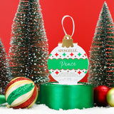 Spongellé Peace Winter Pear Holiday Ornament body wash infused buffer hanging among holiday decorations