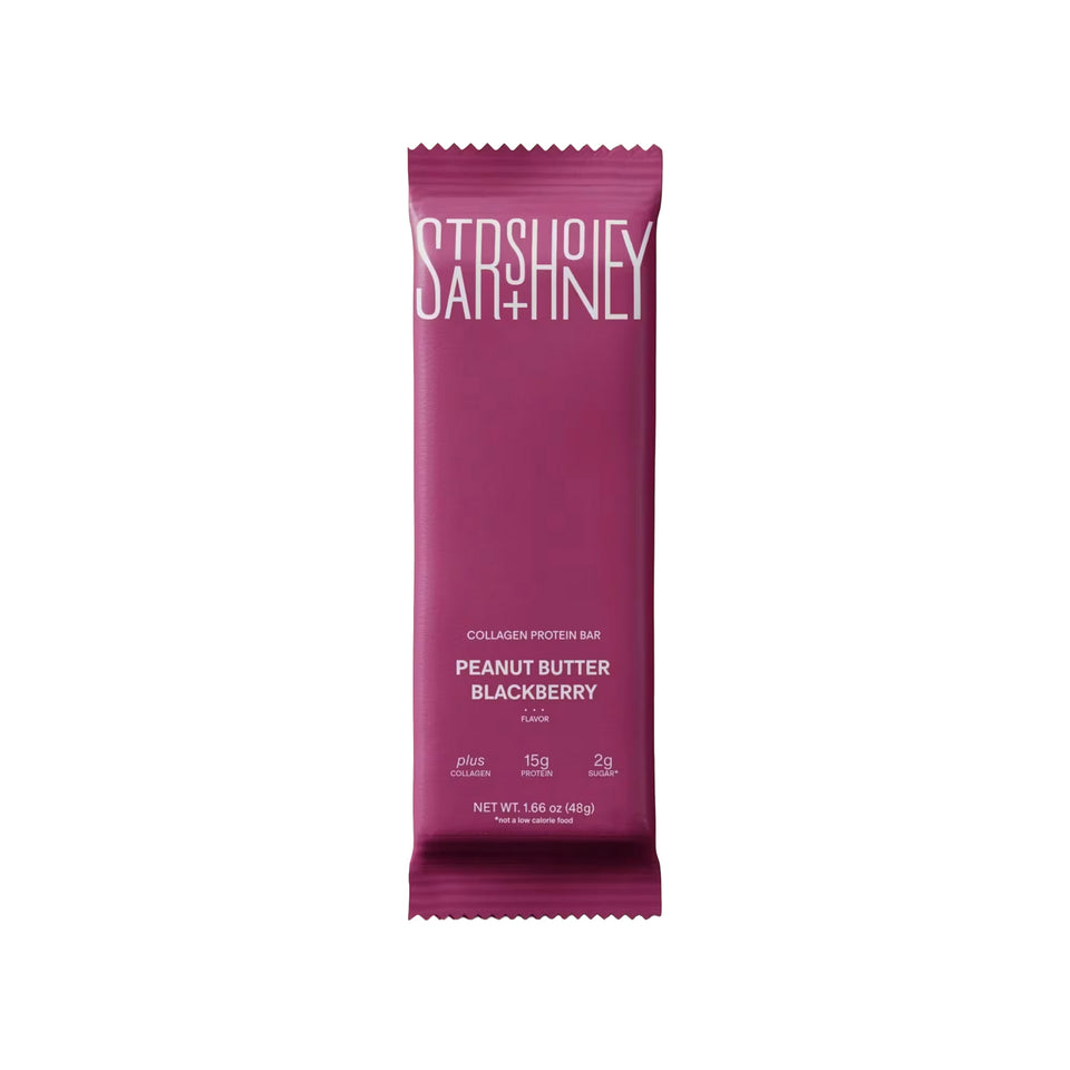 STARS + HONEY | Peanut Butter Blackberry Collagen Protein Bar
