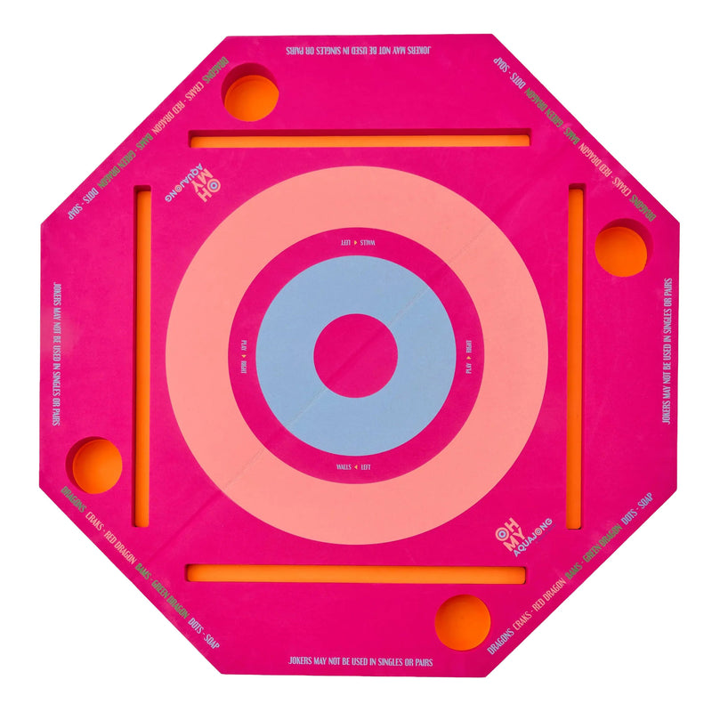 Oh My Mahjong | Pink Aqua Jong Pool Mat