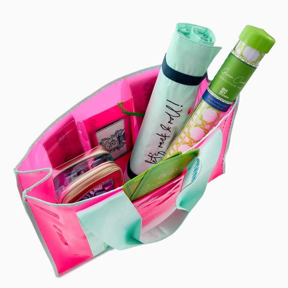 Oh My Mahjong Beach Bag Pink lifestyle
