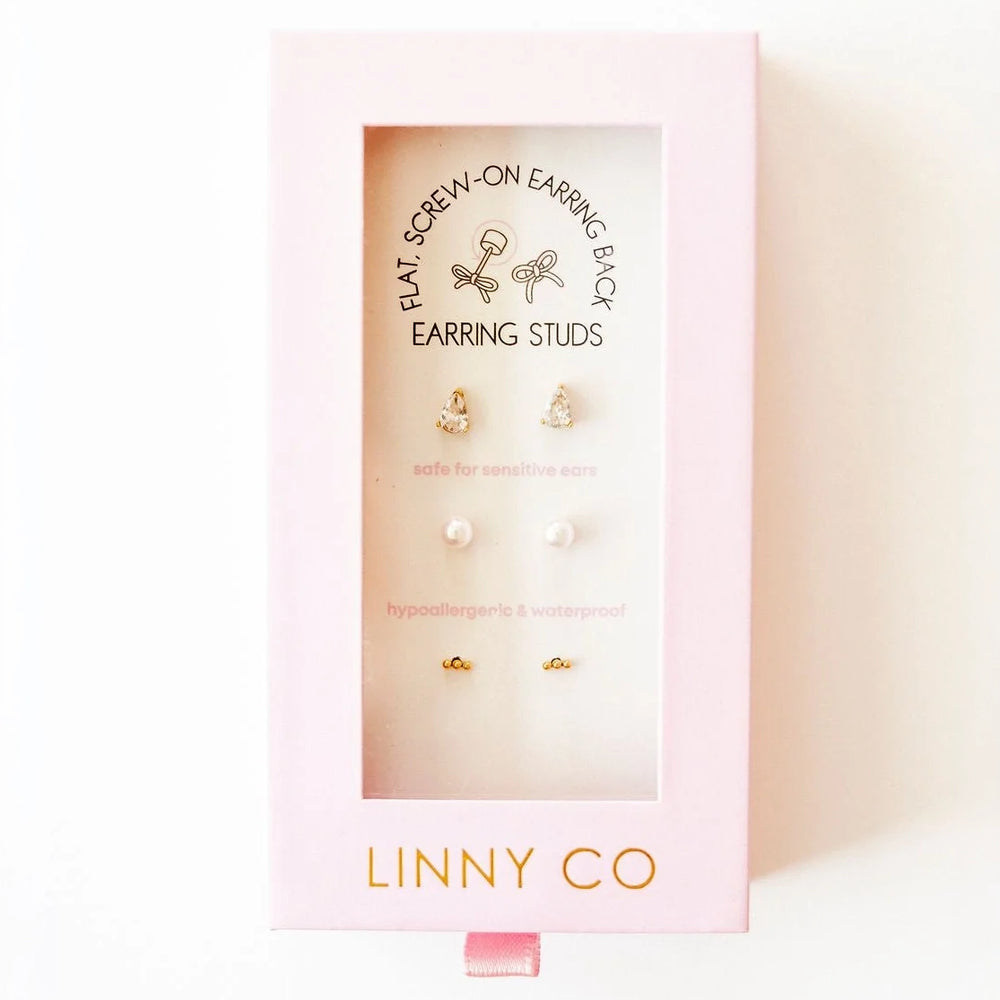LINNY CO | The Icon Screwback Stud Earring Set
