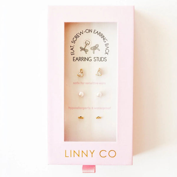 LINNY CO | The Icon Screwback Stud Earring Set