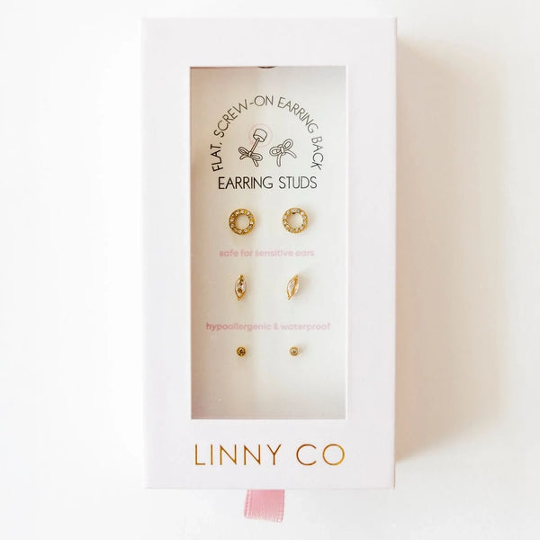 LINNY CO | The Signature Screwback Stud Earring Set