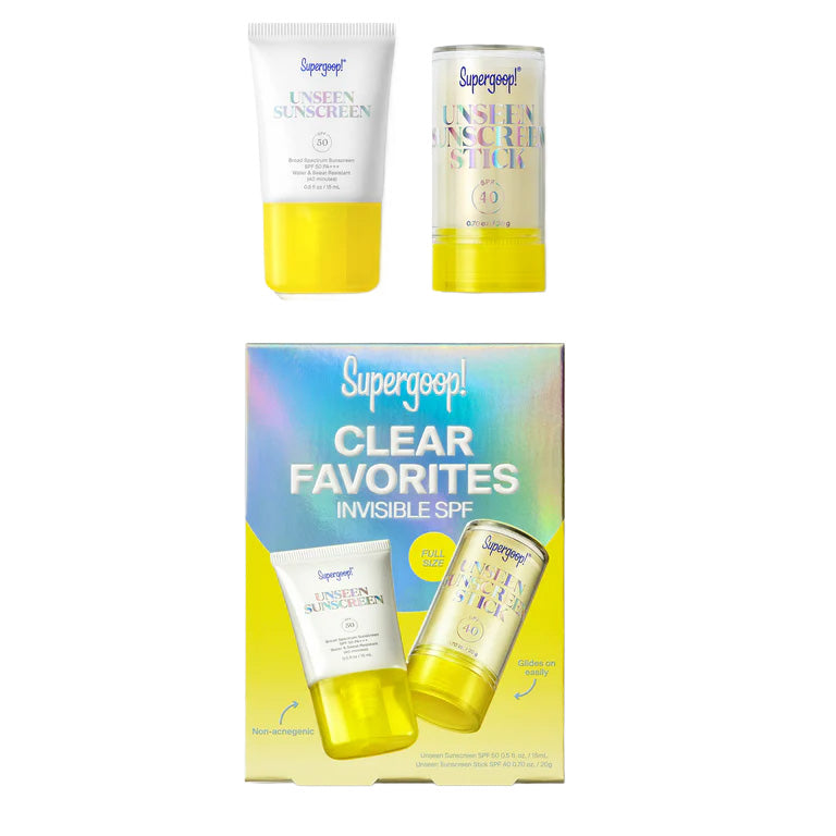 Supergoop! | Clear Favorites Invisible SPF Kit
