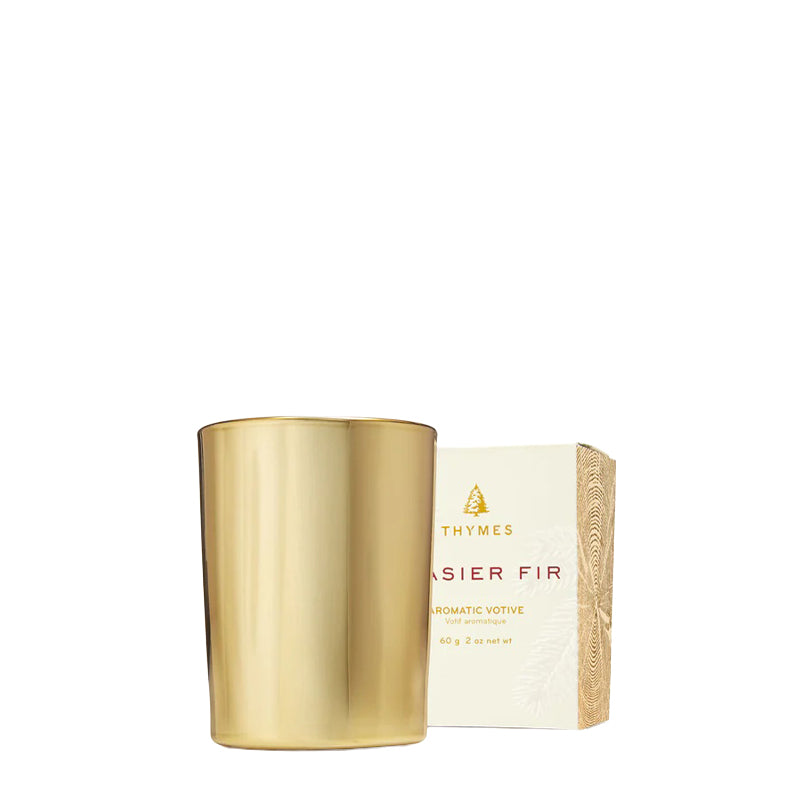 THYMES | Frasier Fir Gilded Gold Votive Candle