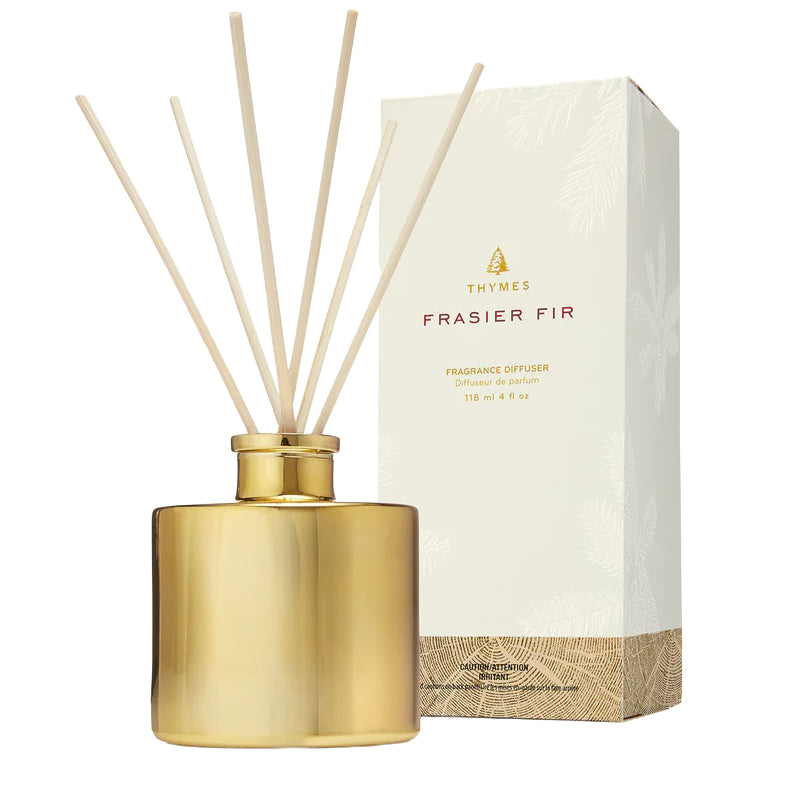 THYMES | Frasier Fir Petite Gold Reed Diffuser