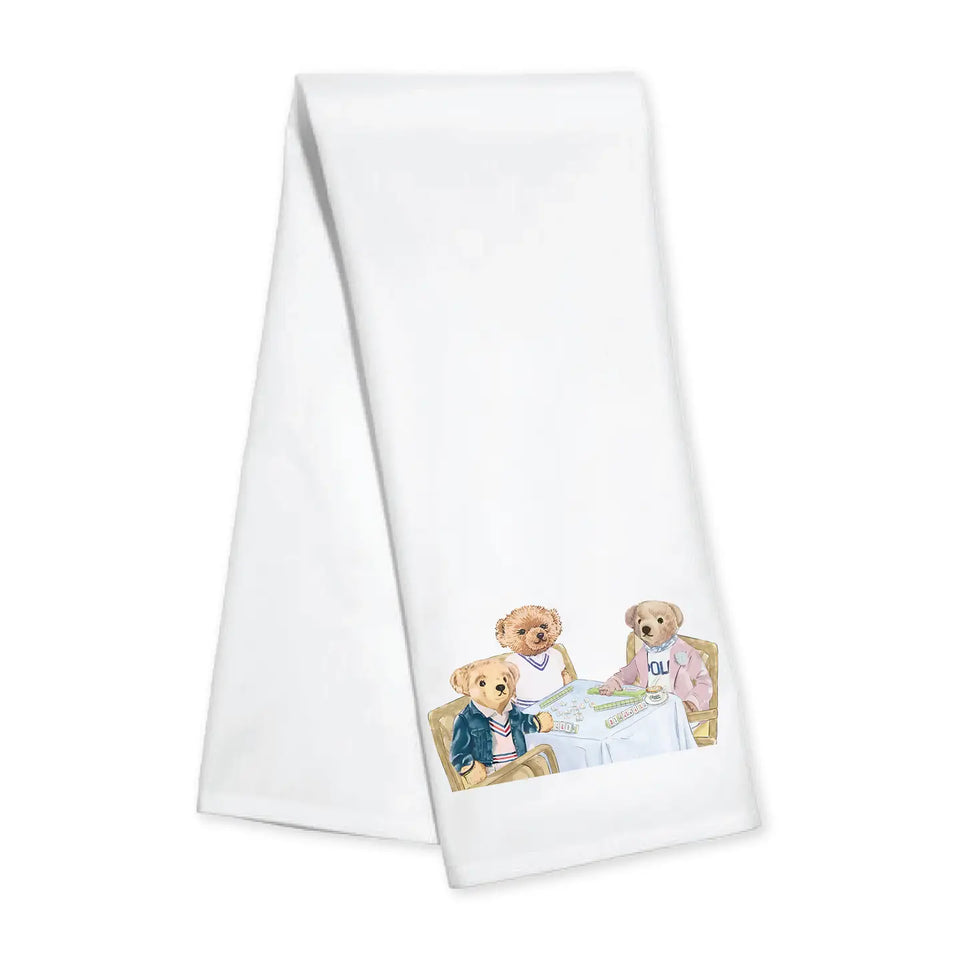 TOSS DESIGNS | Kitchen Towel - Girls Playing Mahjong