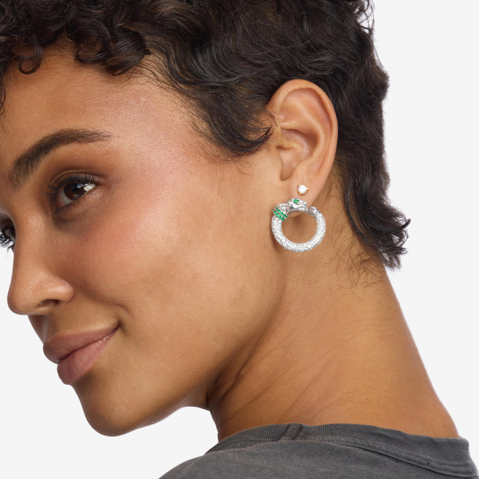 MELINDA MARIA | Jaguar Pavé Illusion Hoops