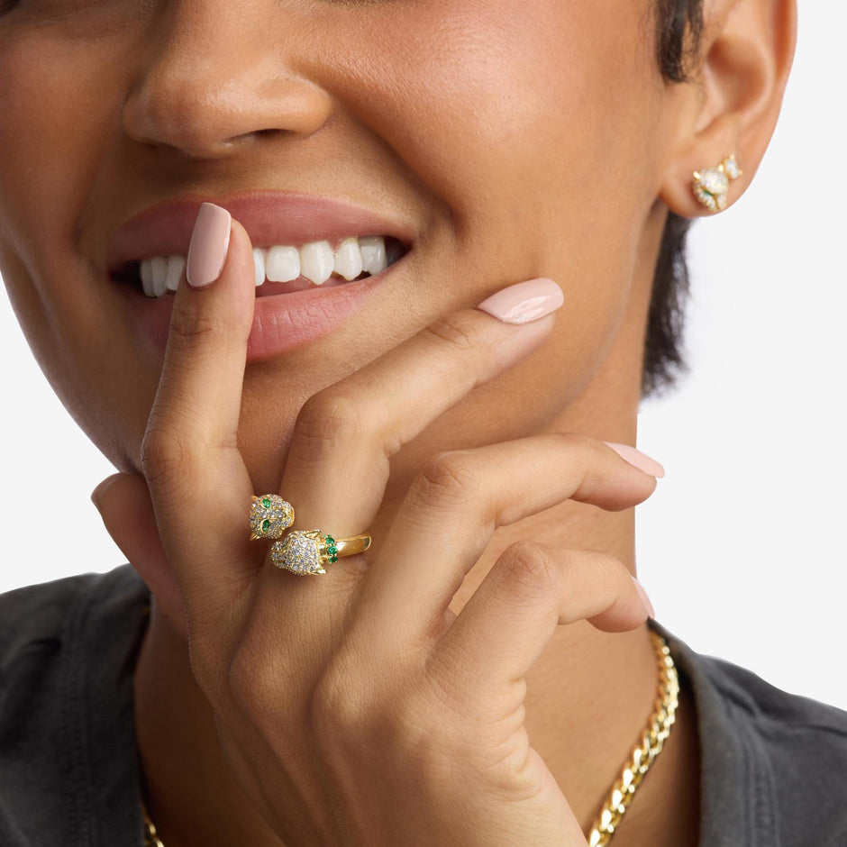 MELINDA MARIA | Jaguar Pavé Ring