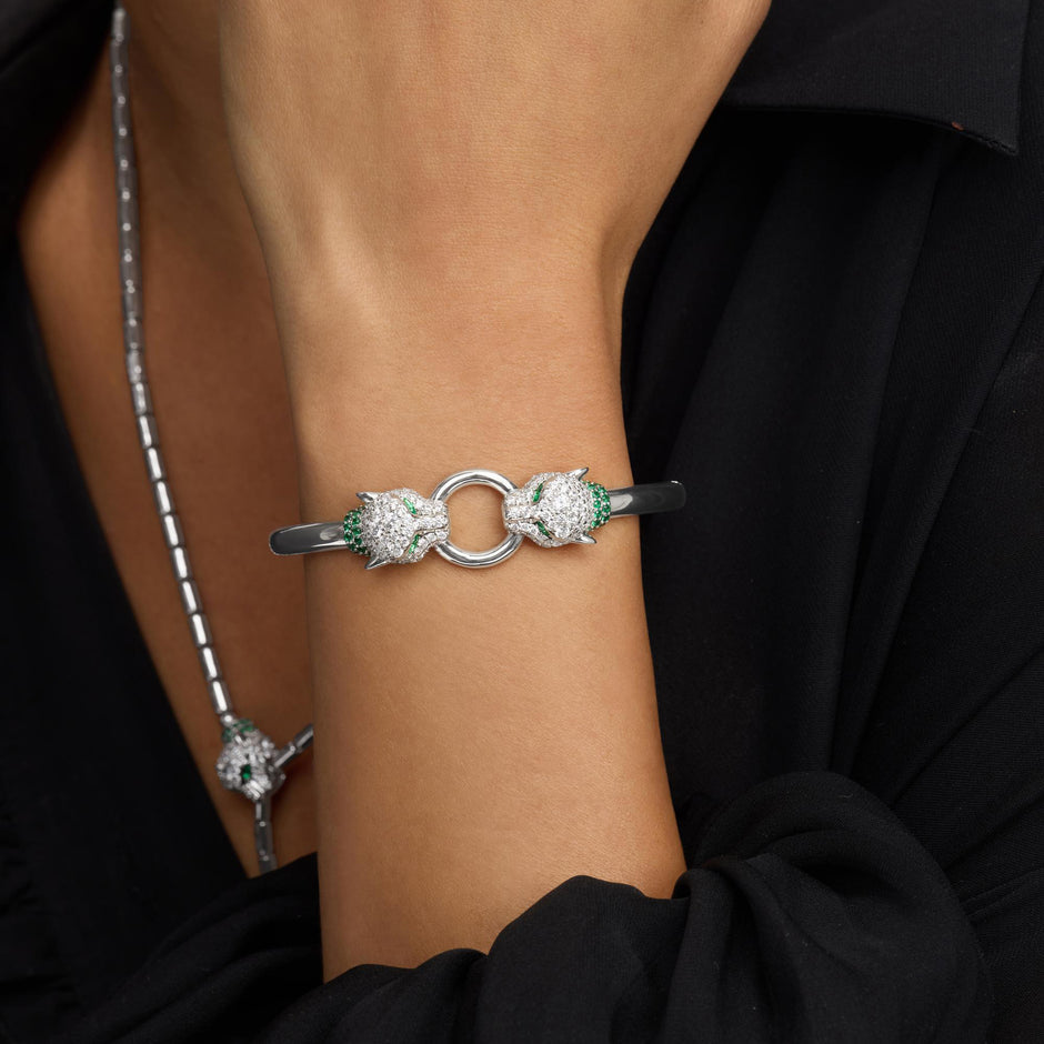 MELINDA MARIA | Jaguar Cuff Bracelet