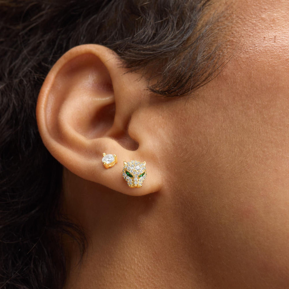 MELINDA MARIA | Jaguar Pavé Studs