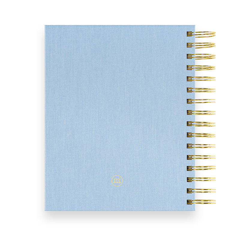 day-designer-mini-academic-year-2023-24-chambray-bookcloth-back-cover