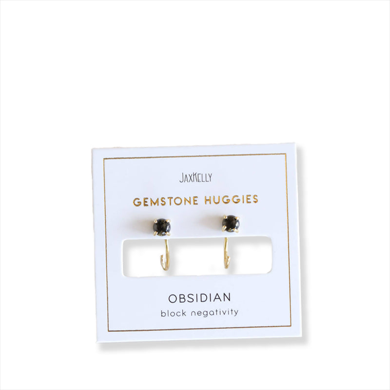 jaxkelly-obsidian-huggie-earrings