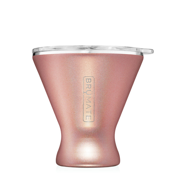 BruMate MargTini 10oz Martini / Margarita Tumbler Neon Pink