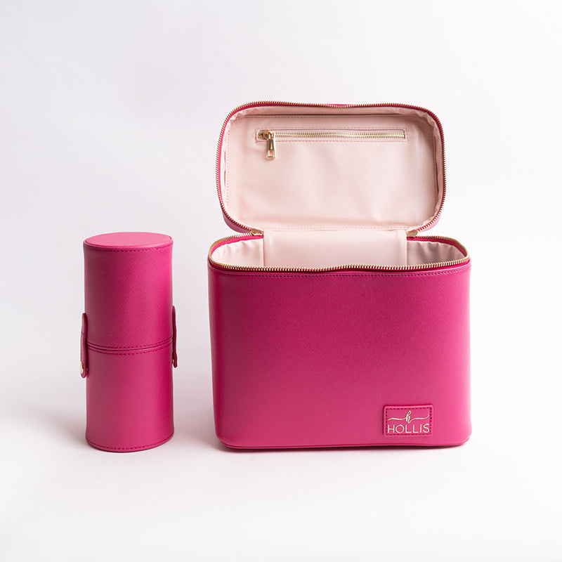 hollis-lux-cosmetic-bag-hot-pink-inside