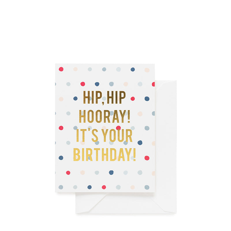 SUGAR PAPER | Hip Hip Hooray! Birthday Card
