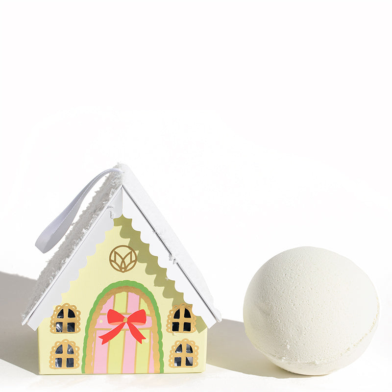 musee-bath-bomb-village-house-holiday-ornament-green