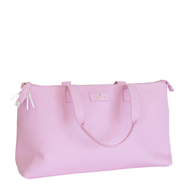 Hollis  Lux Weekender Bag in Solid Blush